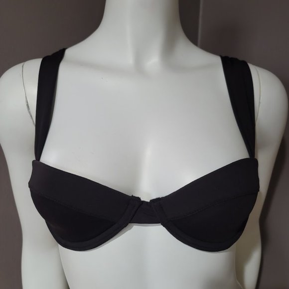 Weworewhat Wide Strap Underwire Bikini Top Sz XS - Picture 2 of 10